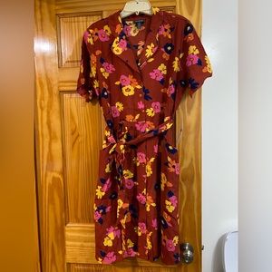 ModCloth retro floral shirt dress